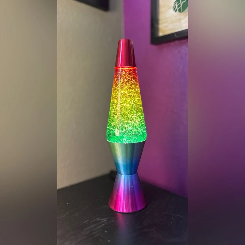 Gorgeous Rainbow Glitter Lava Lamp for - Picture 9 of 9